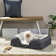 image 2 of PawHut Dog Bed Calming Pet Bed Dog Mattress for Small Dogs - Charcoal Grey