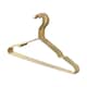 image 1 of Harbour Housewares Metal Coat Hangers - Gold - Pack of 10