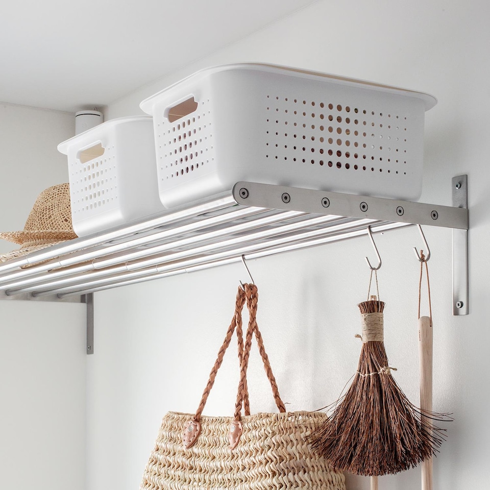 image 1 of SmartStore Recycled Storage Box & Plastic Lid, White | White