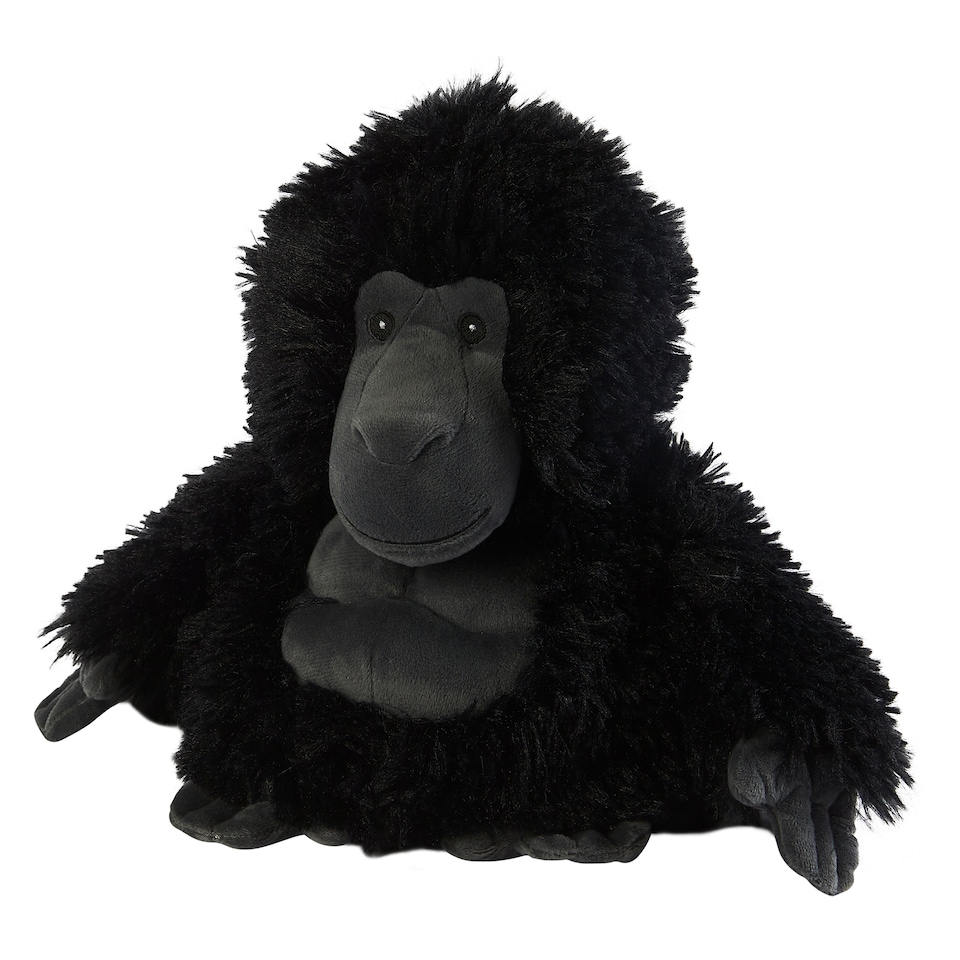 image 1 of Warmies Plush Gorilla Microwavable Weighted Teddy with French Lavender Scent, Hot or Cold for Cool Relaxation and Warm Relief