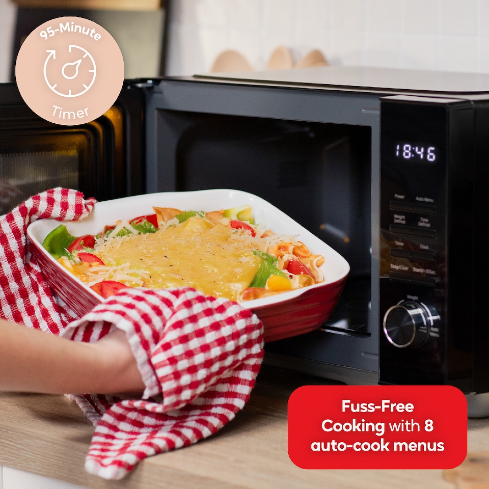 image 1 of Russell Hobbs RHFM2365B 23L Flatbed Digital Microwave in Black