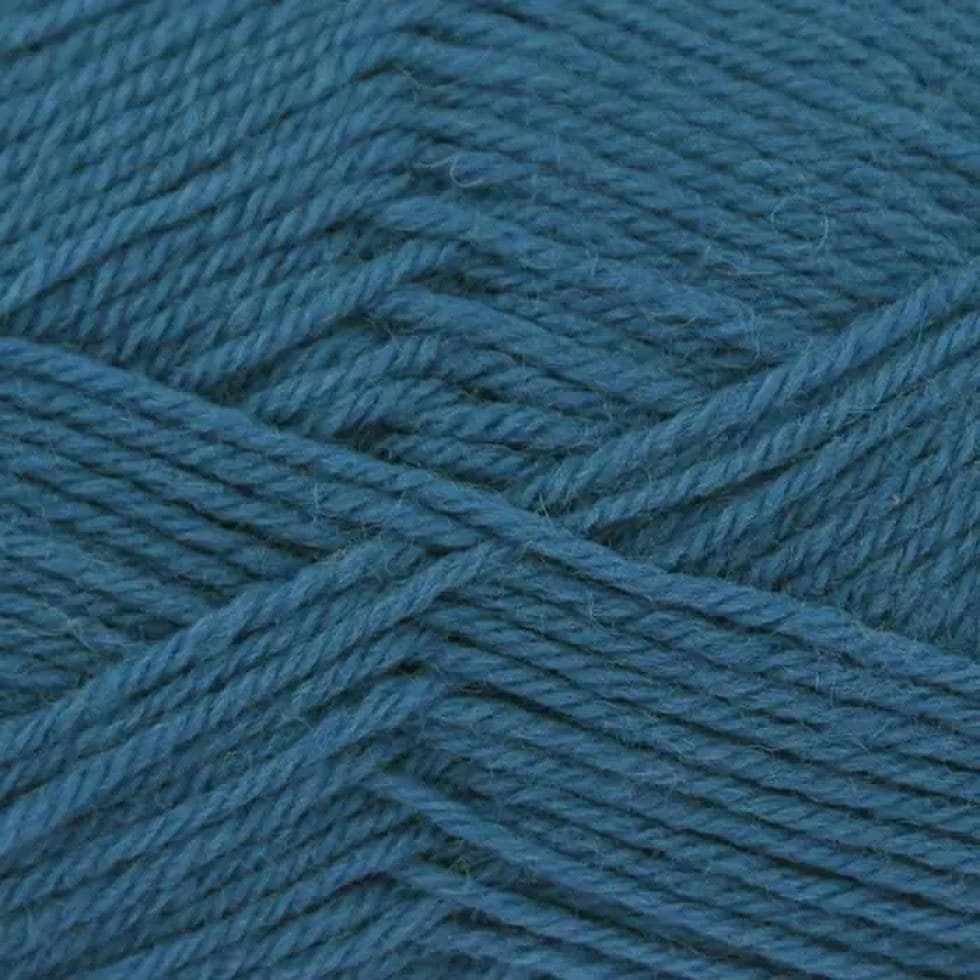 King Cole Blue Merino Blend 4 Ply Yarn (Value Pack 12 x 50g Balls) For Crochet, Knitting - 180m per ball