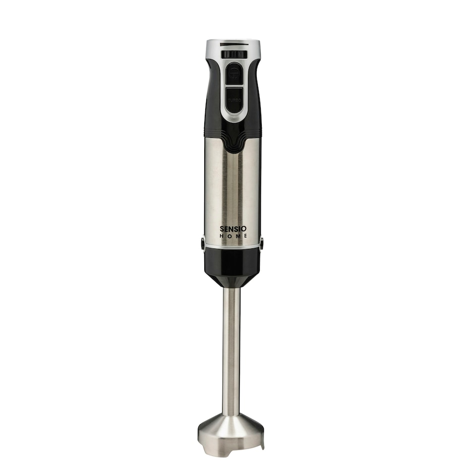 image 1 of Sensio Home 1000W Powerful Hand Blender 3 in 1 Stainless Steel with Attachment, 700ml Mixing Beaker & Whisk