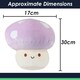 image 6 of Lilac Mushroom Mochi Soft Toy Cute Plushie Huggable Cuddly Plush 30cm Lilac