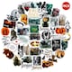 image 1 of Lord Of The Rings Deluxe Villains Stickers (Pack of 100) - Multicoloured - One Size