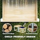 image 5 of AIYAPLAY 2 PCS Wooden Sandpits, Sand and Water Play Tables with Bottom Liner Yellow
