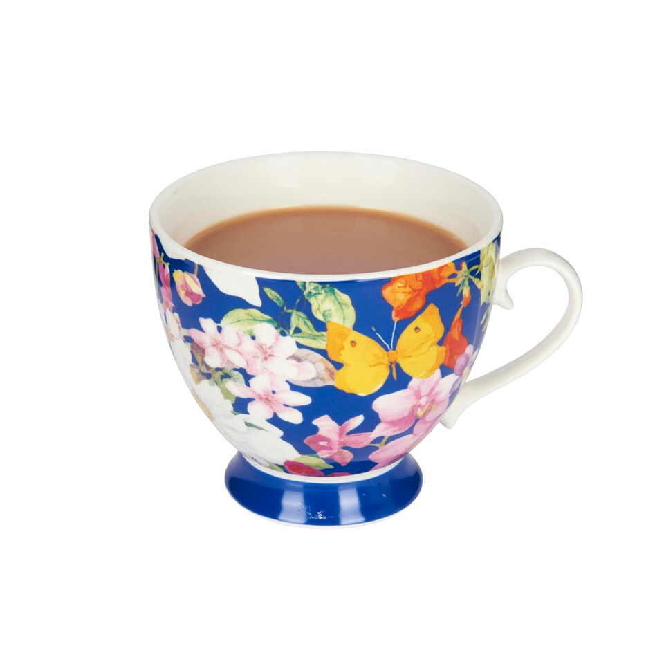 image 1 of KitchenCraft China Blue Butterfly Mug Multi