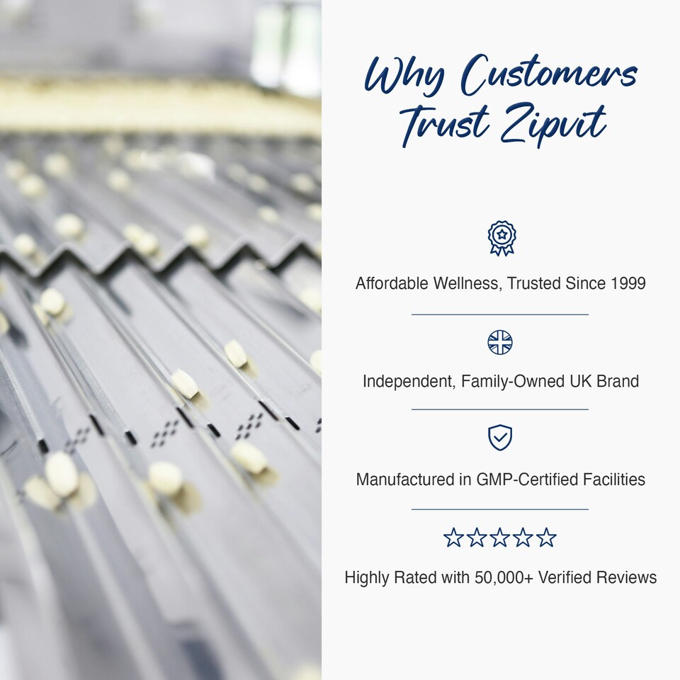 image 1 of Zipvit Multi-Strain Probiotic – 6 Billion CFU & Prebiotic, 60 Vegetarian Capsules, 2-Month Supply