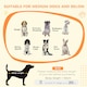 image 6 of PawHut Dog Crate Furniture with Lockable Door, for Medium Dogs - White