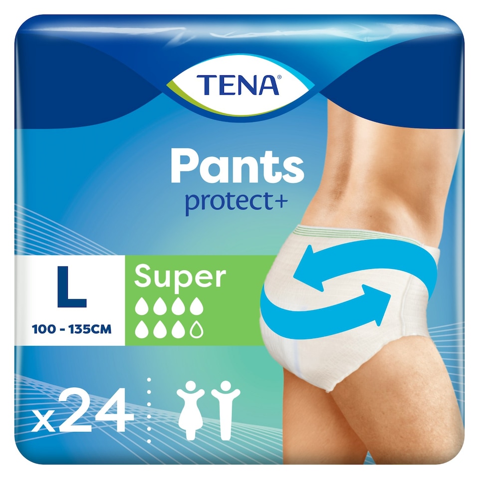 image 1 of TENA Incontinence Pants Protect+ Super Large 24 pack