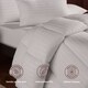 image 3 of MHG Living Striped 15 Tog Winter Duvet and Pillow Set|White|Double