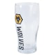 image 2 of Wolverhampton Wanderers FC Tulip Pint Glass - Clear/Black - One Size Clear