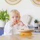 image 5 of Tiny Dining Children's Bamboo Silicone Tip Spoon - Yellow