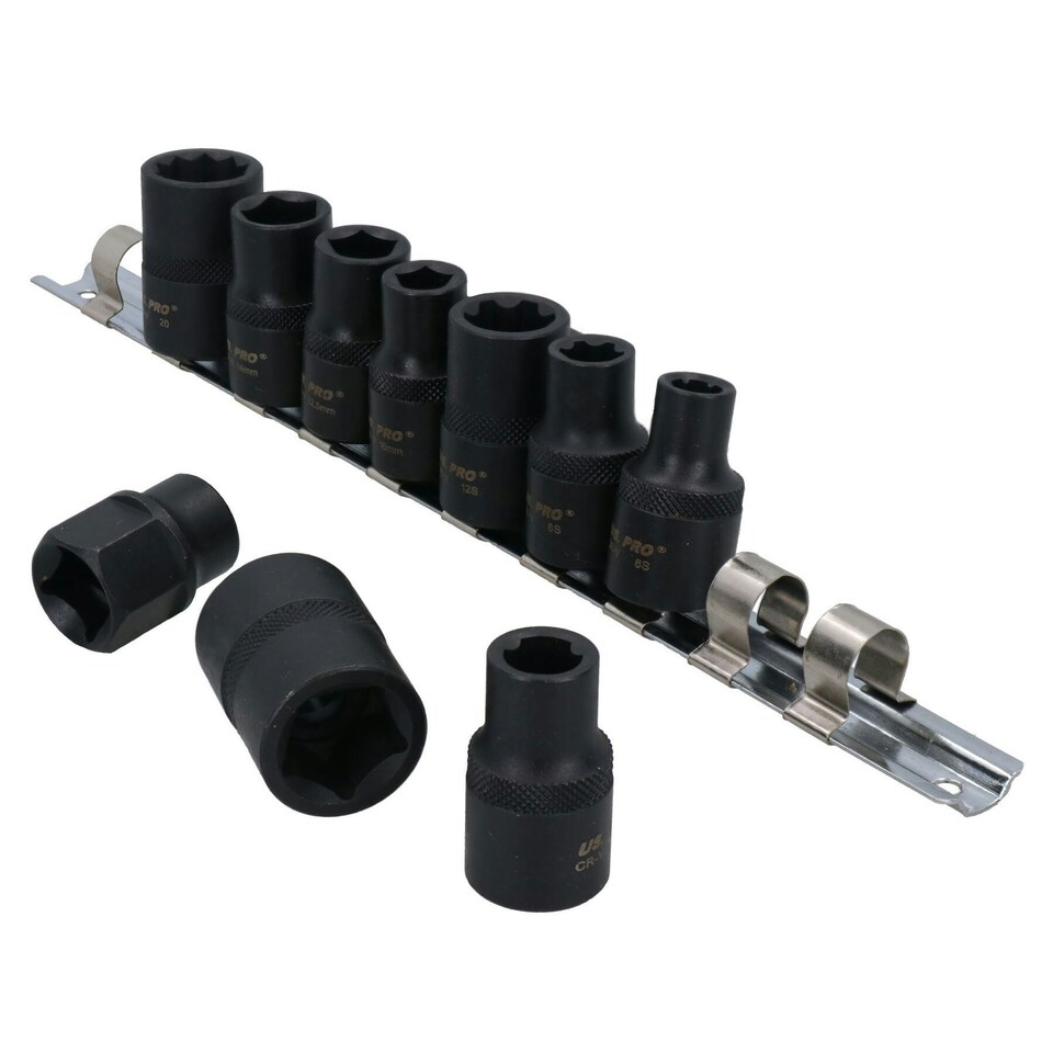 image 1 of 10pc Specialist Automotive Sockets Pentagon M6S M8S M12S 5 sided 1/2" Drive