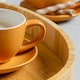 image 5 of Argon Tableware 2pc Coloured Cappuccino Cup & Saucer Set - 250ml - Yellow - Coffee Cup Latte Cup Drinking Cup