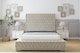 image 1 of Sloomy Ambassador Cream Plush Bed Frame With 50"  Upholstered Headboard 6' Super King
