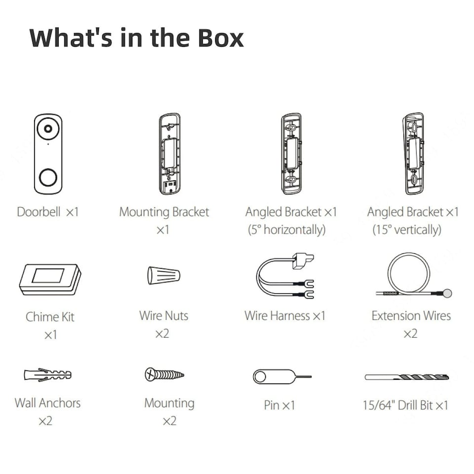 image 1 of IMOU DB61i 3K Outdoor Cam-  Outdoor Smart Wi-Fi Hard-Wired Video Doorbell