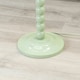 image 1 of ValueLights Bobbles Sage Green Bobbin Floor Lamp with Green Trim Scallop Shade