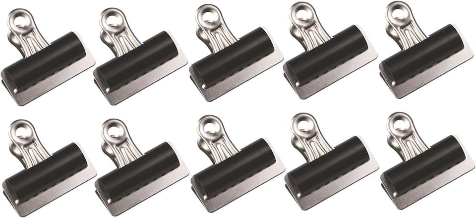 image 1 of Q-Connect Grip Clip 75mm Black (Pack of 10)