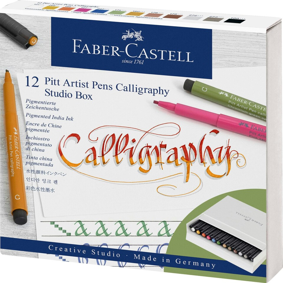 Pitt Artist Pen Calligraphy Studio Box - Faber-Castell - FC167512
