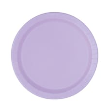 Lilac Round Paper Plates 22cm - Pack of 16