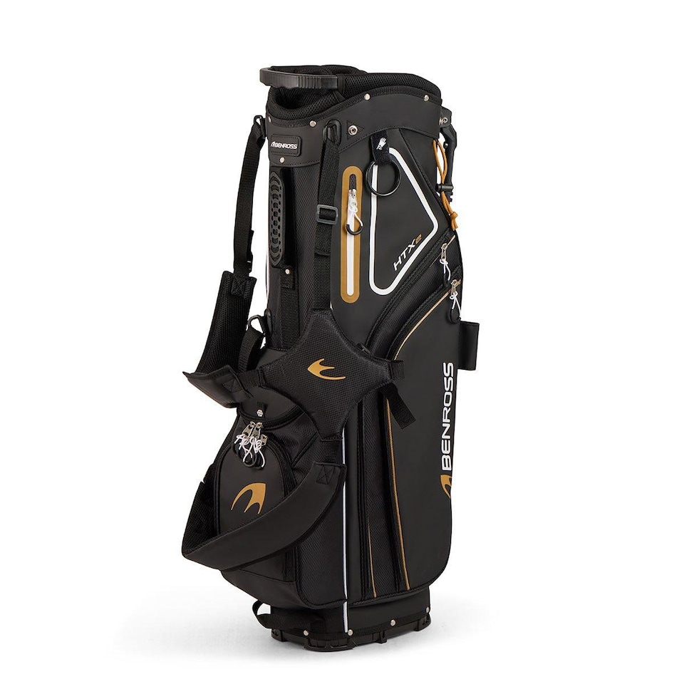 image 1 of Benross HTX2 Gold Graphite 11 Piece Golf Stand Bag Package Set