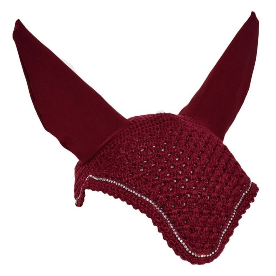 image 1 of Rhinegold Diamante Fly Hood/Noise Muffler Blue | Size: Pony
Colour: Ink Blue