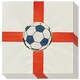 image 1 of Come on England Football Napkins 3 Ply 33cm - Pack of 16