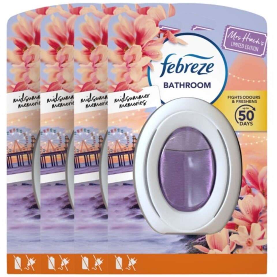 image 1 of Febreze Bathroom Air Freshener Mrs Hinch's Midsummer Memories