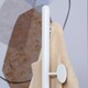 image 8 of HOMCOM Steel Coat Stand Rack Marble Base 8 Hook for Living Room Entryway,White