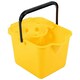 image 1 of 1 x 12 Litre Strong Plastic Yellow Mop Bucket Complete With Pouring Lip Ideal For All Hard Floors