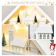 image 7 of HOMCOM 24-Drawer Wooden Christmas Advent Calendar, Wooden Light-Up Decoration