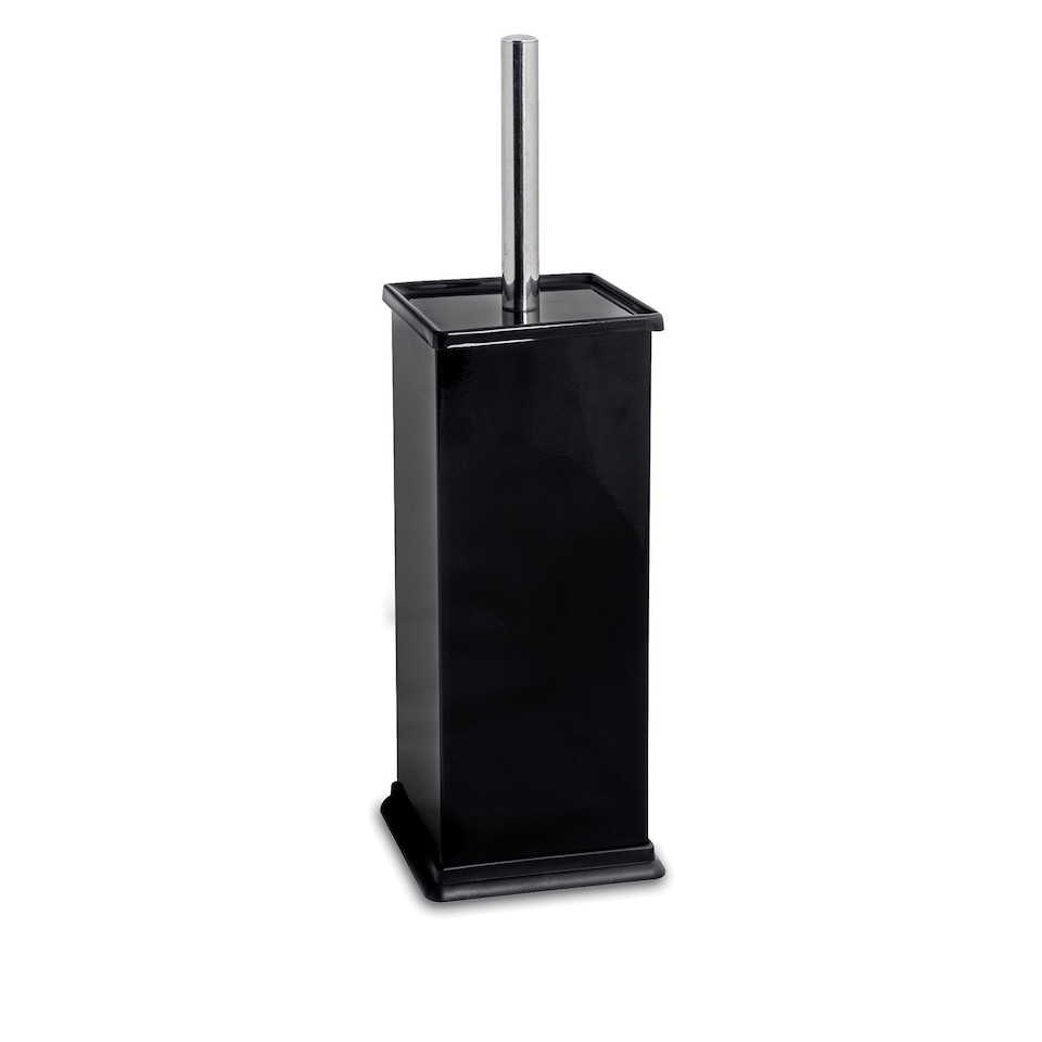 image 1 of Harbour Housewares Square Toilet Brush - Black | Black | Black