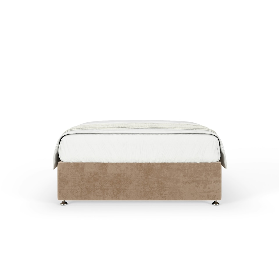 image 1 of Signature Platinum 2000 Pocket Sprung Mink Naples Velvet Divan Set Small Double