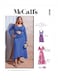 image 1 of McCall's 8253 Paper Sewing Pattern – Women’s Dress, UK Sizes Rr (18W–20W–22W–24W), Easy