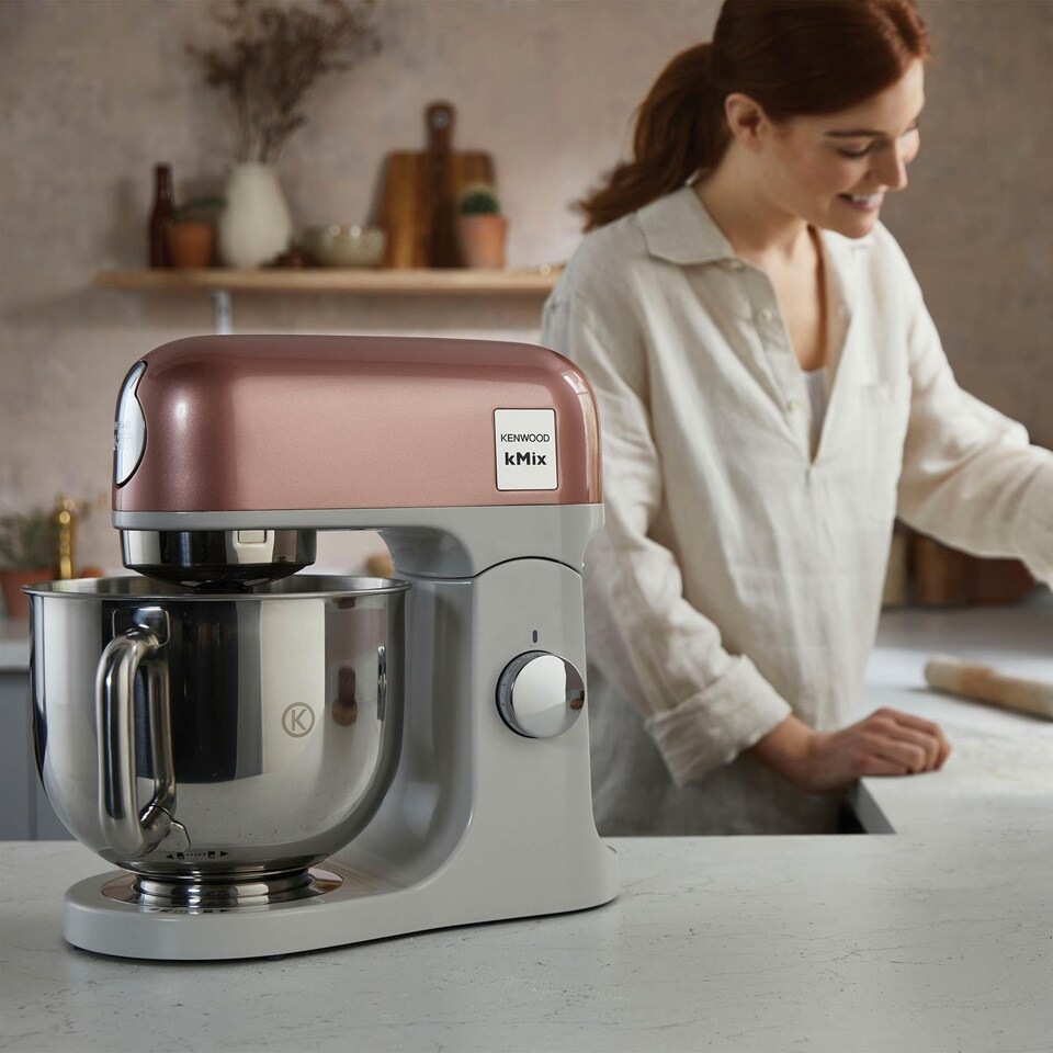 image 1 of Kenwood 5L kMIx Stand Mixer Pink Apricot
