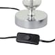 image 6 of First Choice Lighting Set of 2 Chrome Two Ball Table Lamps with Natural Linen Shades Chrome | Brown
