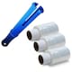 image 2 of 1 x Mini Handy Size Clear Shrink Wrap Roll With Plastic Dispenser