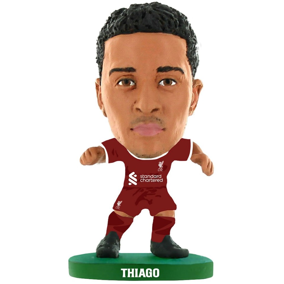Liverpool FC Thiago Alcantara 2024 SoccerStarz Football Figurine - Maroon/White/Green - One Size