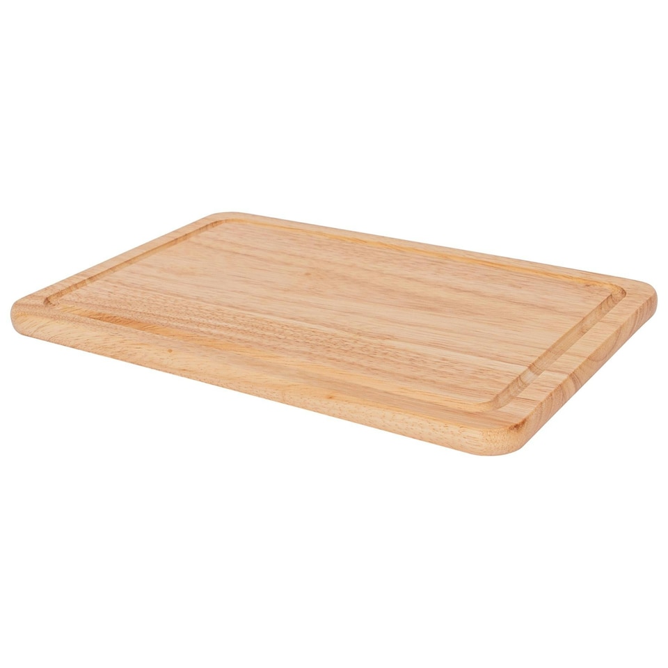 image 1 of Argon Tableware Rectangular Wooden Chopping Board - 30cm x 20cm Brown