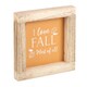 image 3 of Something Different Orange I Love Fall Most Of All Wooden Framed Sign - Orange/Beige - One Size
