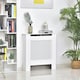 image 10 of HOMCOM Wooden Radiator Cover Heating Cabinet Modern Home Furniture Grill Style  White Painted (Small)
