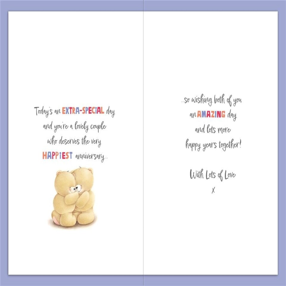image 1 of Forever Friends Happy Anniversary Card
