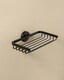 image 2 of Cosmic Shower Soap Dish with Durable Stainless Steel for Bathroom, Matt Black
