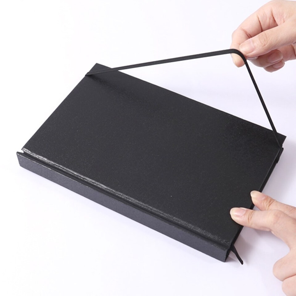 image 1 of Sketch Book 80 Sheets with Elastic Closure and Bookmark 13.9 x 20cm