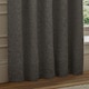 image 3 of Paoletti Galaxy Fully Lined Chenille Eyelet Curtain Pair, 168cm width x 183cm drop | Grey | Charcoal | 1