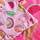 image 6 of OHS Kids Sweetie Pies Reversible Bedding Set Duvet Cover with Pillowcase | Pink | Magenta | Single