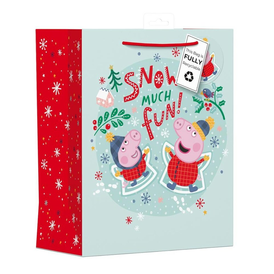 image 1 of E-one Peppa Pig Large Christmas Gift Bag