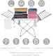image 2 of Alivio Electric Heated Clothes Airer Folding Laundry Portable Clothes Dryer Rack