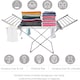 image 2 of Alivio Electric Heated Clothes Airer Folding Laundry Portable Clothes Dryer Rack